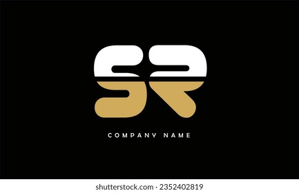 SR, RS Abstrakte Buchstaben Logo Monogramm