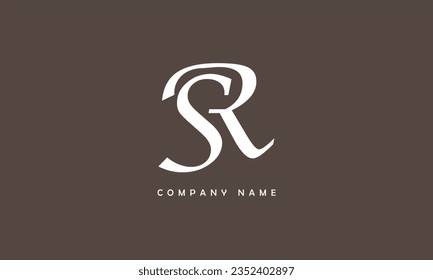 SR, RS Abstract Letters Logo Monogram