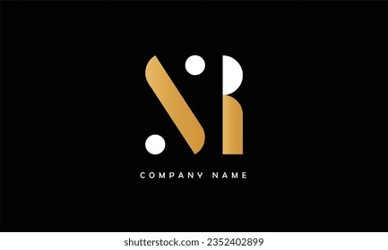 SR, RS Abstract Letters Logo Monogram