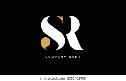 SR, RS Abstract Letters Logo Monogram