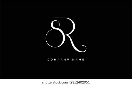 SR, RS Abstrakte Buchstaben Logo Monogramm