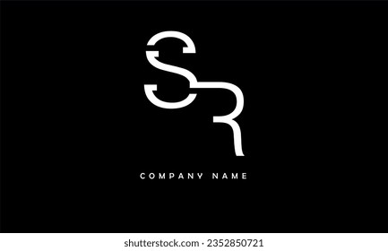 SR, RS Abstract Letters Logo Monogram