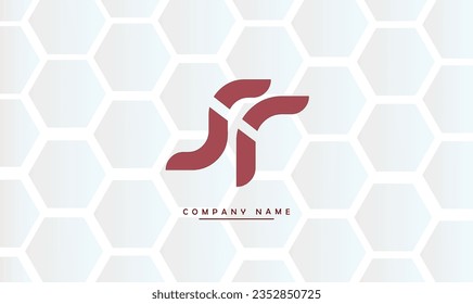 SR, RS Abstrakte Buchstaben Logo Monogramm