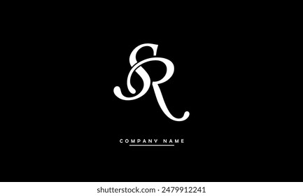 SR, RS Abstract Letters Logo Monogram