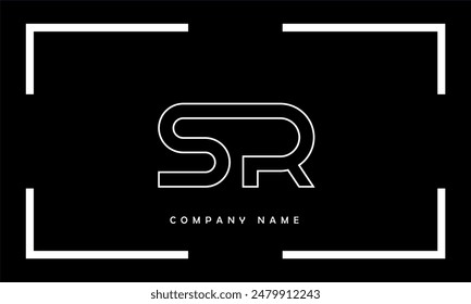 SR, RS Abstract Letters Logo Monogram