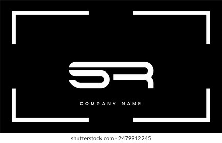 SR, RS Abstract Letters Logo Monogram