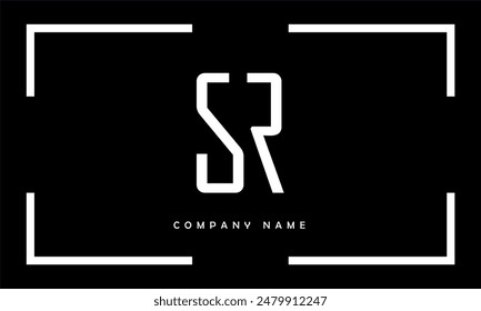 SR, RS Abstract Letters Logo Monogram