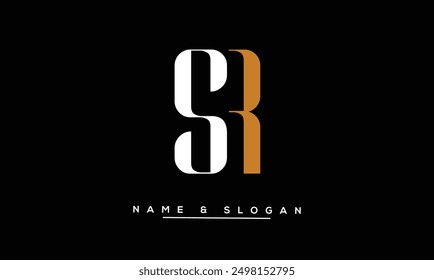 SR, RS Abstract Letters Logo Monogram