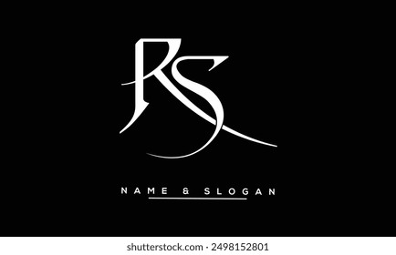 SR, RS Abstract Letters Logo Monogram