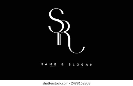 SR, RS Abstract Letters Logo Monogram