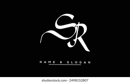 SR, RS Abstract Letters Logo Monogram