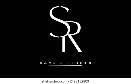 SR, RS Abstract Letters Logo Monogram