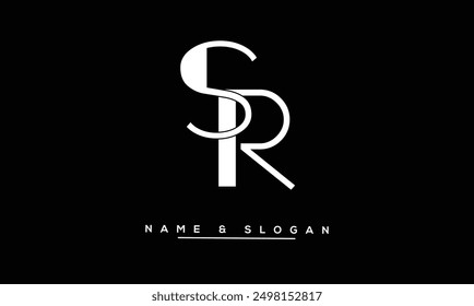 SR, RS Abstract Letters Logo Monogram