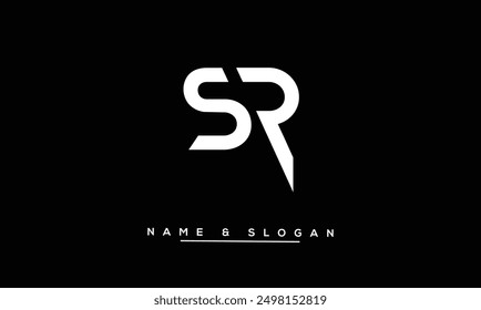 SR, RS Abstract Letters Logo Monogram