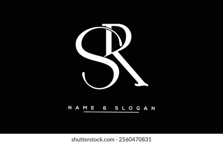 SR, RS Abstract Letters Logo Monogram