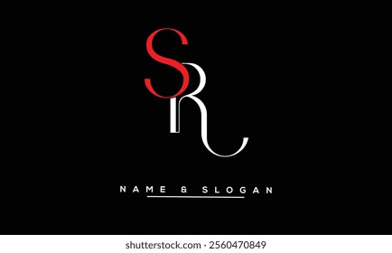 SR, RS Abstract Letters Logo Monogram