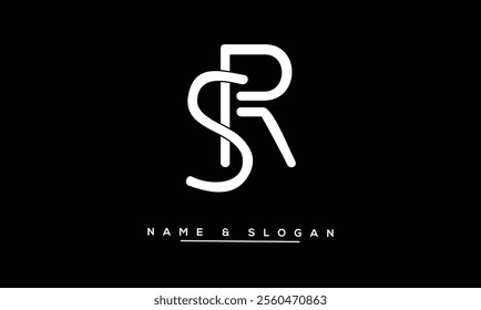 SR, RS Abstract Letters Logo Monogram