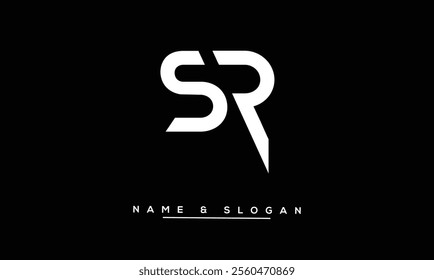 SR, RS Abstract Letters Logo Monogram