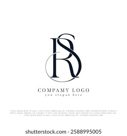 SR, RS,  abstract letters logo monogram