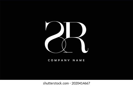 SR, RS Alphabets Letters Logo Monogramm