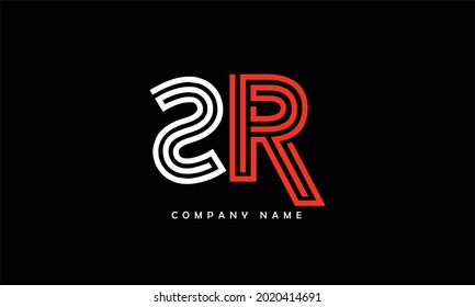 SR, RS Alphabets Letters Logo Monogramm