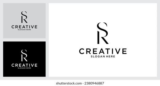 Initial-Logo-Design von SR oder RS