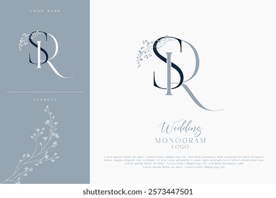 SR RS Initial Wedding Logo Monogram