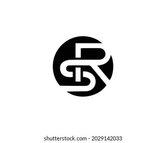 SR And RS Letter Initial Logo Design Template Vector Illustration.