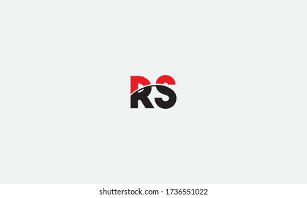 SR or RS letter logo. Unique attractive creative modern initial SR RS R S initial based letter icon logo