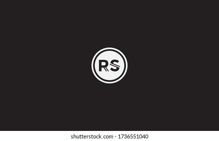 SR or RS letter logo. Unique attractive creative modern initial SR RS R S initial based letter icon logo