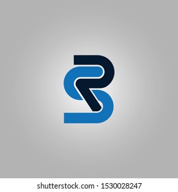 SR and RS logo and icon designs