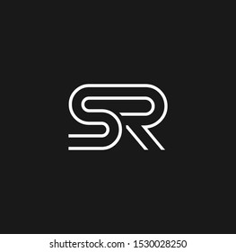 SR and RS logo and icon designs