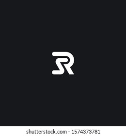 SR RS  logo initial letter design