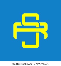 SR or RS monogram logos overlapping.	