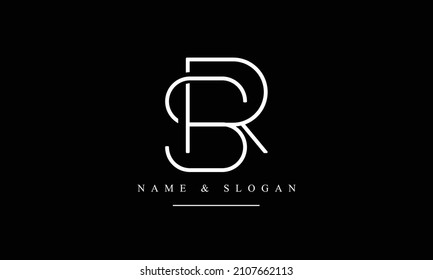 SR, RS, S, R abstrakte Buchstaben Logo-Monogramm