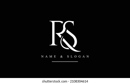 SR, RS, S, R abstract letters logo monogram