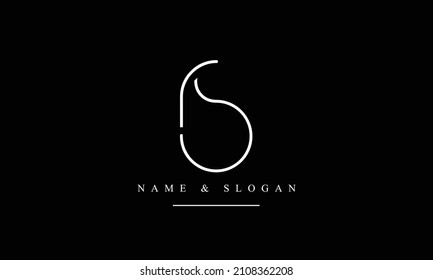 SR, RS, S, R abstract letters logo monogram