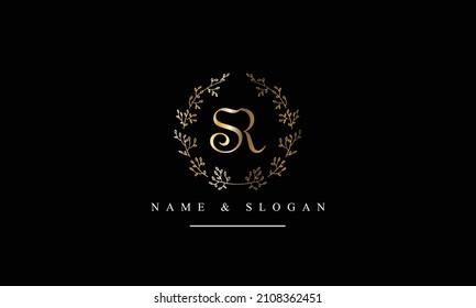 SR, RS, S, R abstrakte Buchstaben Logo-Monogramm