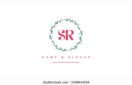 SR, RS, S, R abstract letters logo monogram