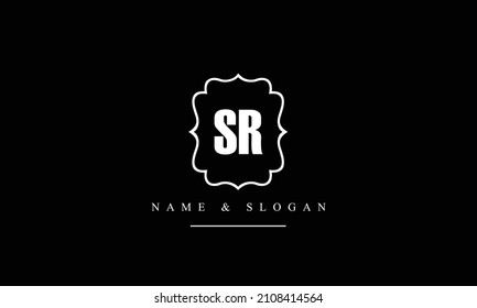 SR, RS, S, R abstrakte Buchstaben Logo-Monogramm