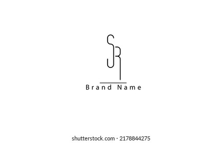 SR RS S R abstrakte Vektorlogo-Monogramm-Vorlage