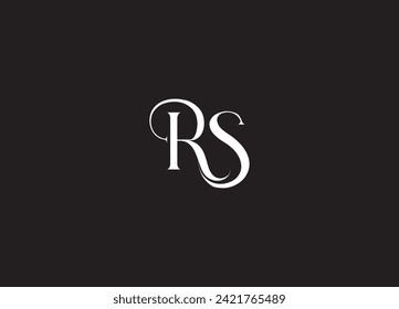 SR, RS, S, R abstrakte Buchstaben Logo-Monogramm
