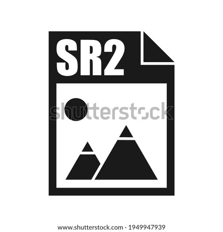 SR2 File Icon, Flat Design Style