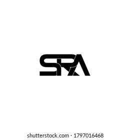 sra letter original monogram logo design