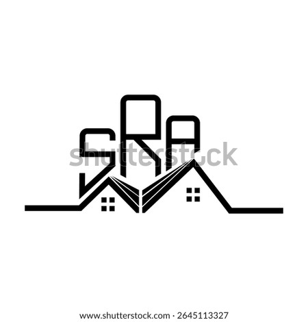 SRA Real State logo design, SRA simple and modern logo. SRA luxurious alphabet design  