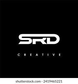 Letra SRD Ilustración del vector de plantilla de diseño del logotipo inicial