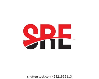 SRE Letter Initial Logo Design Vector Illustration