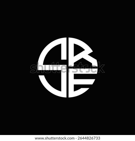 SRE logo SRE icon SRE monogram SRE letter minimalist Circle flat Unique modern abstract logo design.
