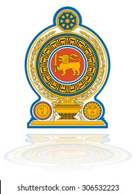 Sri Lanka Coat Arms Stock Vector (Royalty Free) 306532223 | Shutterstock