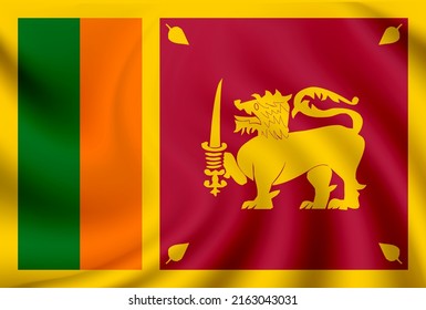 Sri Lanka Country National Flag Icon Stock Vector (Royalty Free ...